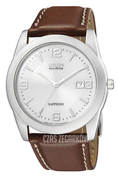 Citizen Leather Srebrny/Skóra Ø41 mm BM6521-05B