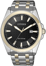 Citizen Eco Drive 180 Czarny/Stal w odcieniu złota Ø41 mm BM7109-89E
