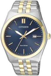 Citizen Eco Drive 180 Niebieski/Stal w odcieniu złota Ø40 mm BM7334-66L