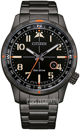 Citizen Aviator Czarny/Stal Ø43 mm BM7555-83E