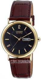 Citizen Leather Czarny/Skóra Ø36 mm BM8243-05EE
