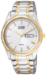 Citizen Sport Biały/Stal w odcieniu złota Ø37 mm BM8434-58AE