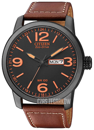 Citizen Leather Czarny/Skóra Ø42 mm BM8476-07EE