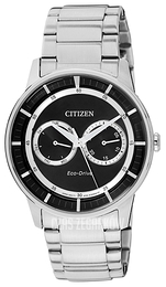 Citizen Eco Drive 180 Czarny/Stal Ø42 mm BU4000-50E