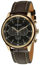 Citizen Chrono Brązowy/Skóra Ø42 mm CA4037-01W
