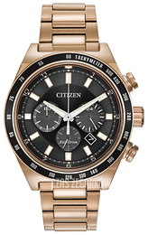 Citizen Czarny/Stal w kolorze różowego złota Ø42 mm CA4203-54E