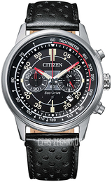 Citizen Chrono Czarny/Skóra Ø42 mm CA4460-19E