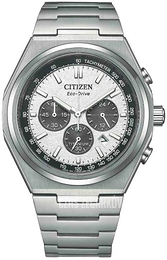 Citizen Chrono Biały/Tytan Ø43 mm CA4610-85A