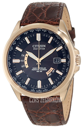 Citizen Radio Controlled Czarny/Skóra Ø43 mm CB0013-12E