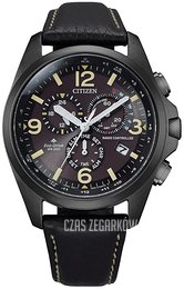 Citizen Eco Drive Czarny/Skóra Ø42 mm CB5925-15E
