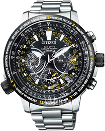 Citizen Satellite Wave Czarny/Tytan Ø47 mm CC7014-82E