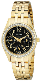 Citizen Czarny/Stal w odcieniu złota Ø32 mm ED8132-55E