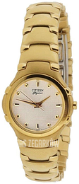 Citizen Dress Beżowy/Stal w odcieniu złota Ø25 mm EK6762-51P
