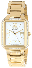 Citizen Biały/Stal w odcieniu złota Ø33 mm EM0192-57A