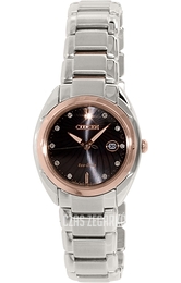 Citizen Eco Drive 180 Czarny/Stal w kolorze różowego złota Ø30 mm EM0315-59E