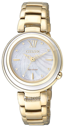 Citizen Srebrny/Stal w odcieniu złota Ø30 mm EM0336-59D