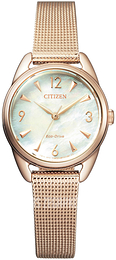 Citizen Biały/Stal w odcieniu złota Ø32 mm EM0686-81D