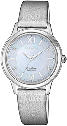 Citizen Eco Drive 180 Szary/Skóra Ø30 mm EM0720-18D