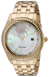 Citizen Dress Zielony/Stal w odcieniu złota Ø40 mm EO1142-57D