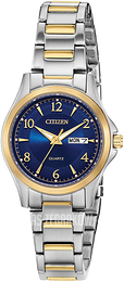 Citizen Elegance Niebieski/Stal w odcieniu złota Ø28 mm EQ0595-55L