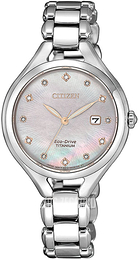 Citizen Titanium Szary/Tytan Ø30 mm EW2560-86Y