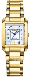 Citizen Eco Drive Biały/Pozlacana 28.4x21.5 mm EW5602-81D