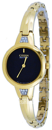Citizen Dress Czarny/Stal w odcieniu złota Ø26 mm EX1152-57E