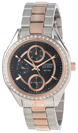 Citizen Drive Czarny/Stal w kolorze różowego złota Ø35 mm FD1066-59H
