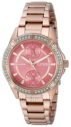 Citizen Dress Różowy/Stal w kolorze różowego złota Ø33 mm FD3003-58X