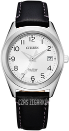 Citizen Titanium Srebrny/Skóra Ø34 mm FE6150-18A