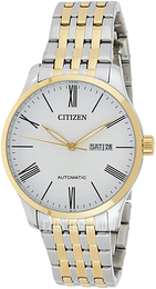 Citizen Mechanical Biały/Stal w odcieniu złota Ø40 mm NH8354-58A