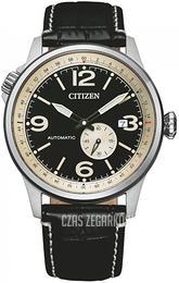 Citizen Mechanical Czarny/Skóra Ø42 mm NJ0140-17E