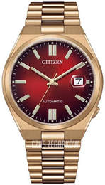 Citizen Dress Czerwony/Stal w odcieniu złota Ø40 mm NJ0153-82X