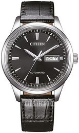 Citizen Elegant Czarny/Skóra Ø40 mm NY4058-01E
