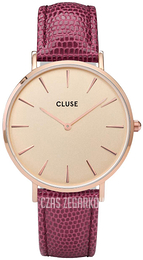 Cluse La Boheme Różowe złoto/Skóra Ø38 mm CL18040
