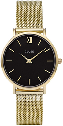 Cluse Minuit Czarny/Stal w odcieniu złota Ø33 mm CL30012