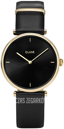 Cluse Triomphe Czarny/Skóra Ø33 mm CL61006