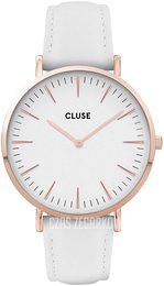 Cluse Biały/Skóra Ø38 mm CW0101201021
