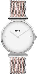 Cluse Biały/Stal w kolorze różowego złota Ø33 mm CW0101208003