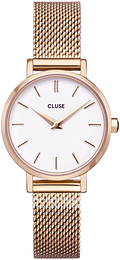 Cluse Biały/Stal w kolorze różowego złota Ø28 mm CW0101211003