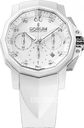 Corum Admirals Cup Challaenger 44 Biały/Guma Ø44 mm 753.802.02-F379 AA31