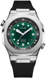 D1 Milano Underwater Zielony/Guma Ø43.5 mm DVRJ03