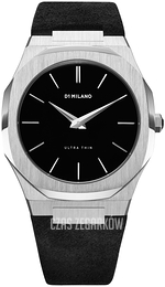 D1 Milano Ultra Thin Czarny/Skóra Ø40 mm UT01