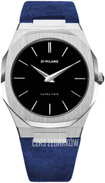 D1 Milano Ultra Thin Czarny/Skóra Ø40 mm UT03
