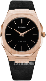 D1 Milano Ultra Thin Czarny/Skóra Ø40 mm UT07