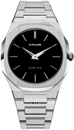 D1 Milano Ultra Thin Czarny/Stal Ø40 mm UTB01