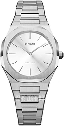D1 Milano Ultra Thin Srebrny/Stal Ø34 mm UTBL08