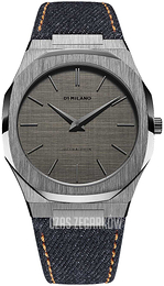 D1 Milano Ultra Thin Szary/Skóra Ø40 mm UTDJ02