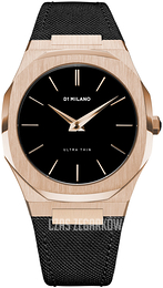 D1 Milano Ultra Thin Czarny/Skóra Ø40 mm UTNJ03