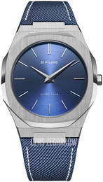 D1 Milano Ultra Thin Niebieski/Skóra Ø40 mm UTNJ04